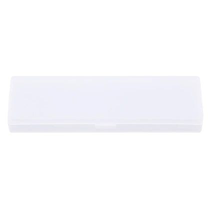 Pencil Cases School Office Simple Matte Transparent Plastic Box Frosted Pink Green White Pens Storage Stationery Supplies