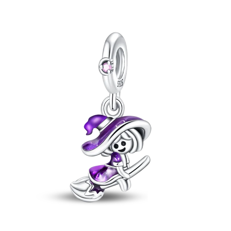 New in 925 Silver Halloween Collection Charm Glowing skull Beads Fit pand 3mm Bracelet DIY Pendant Woman Jewelry 2024 Hot Sale