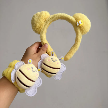 Plush Bear Ear Hairhoop Cartoon Ear Headband Cosplay Costume Halloween Party Lovely Headdress Adult Kids Funny Barrettes