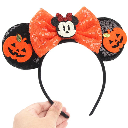 Mickey Mouse Ear Headbands Bow Hairbands Hair Accessories Party Christmas Halloween Princess Decoration Cosplay Costume for Girl