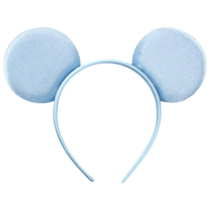 New Trendy Mouse Ears Headband 3.3"Velvet For Girls Soft Bow Hairband Halloween Festival Party Trip DIY Hair Accessories Gifts