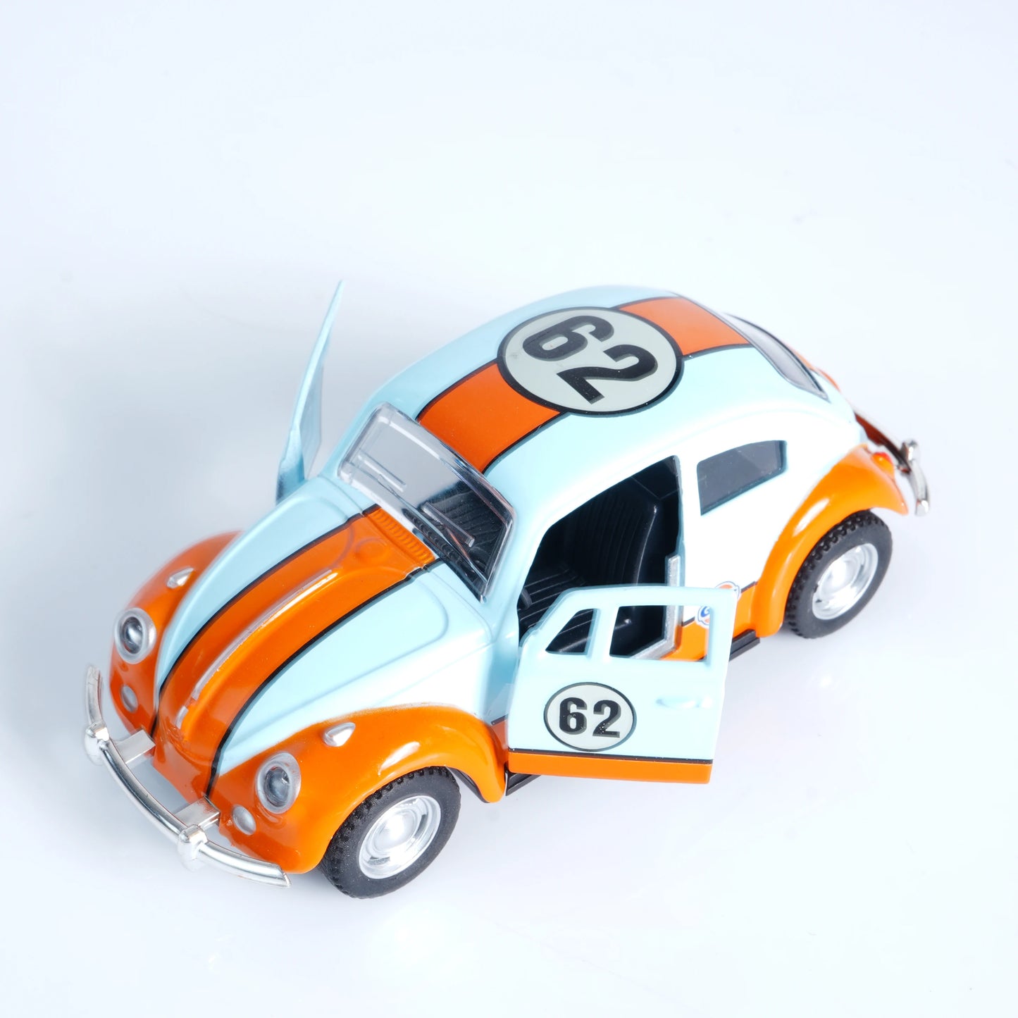 1:36 New Retro Beetle Alloy Die-Cast Classic Model Toy Car, Pull-Back, Openable Doors, Collectible Ornament, Boys' Toy, Christmas Gift, Model Car Ornament