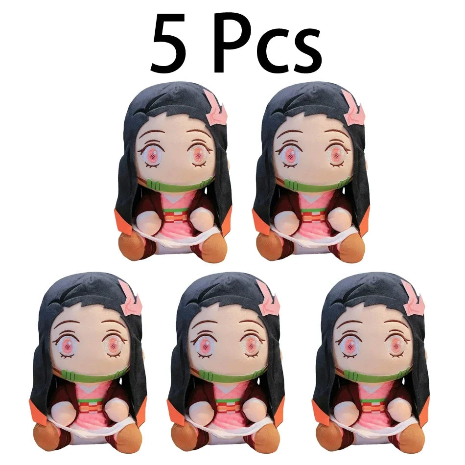 @20cm Hot Japan  Slayer Plush Dolls Lovely Anime Kimetsu No Yaiba Kamado Tanjirou Nezuko Zenitsu Kyoujurou Toys Kids Gifts