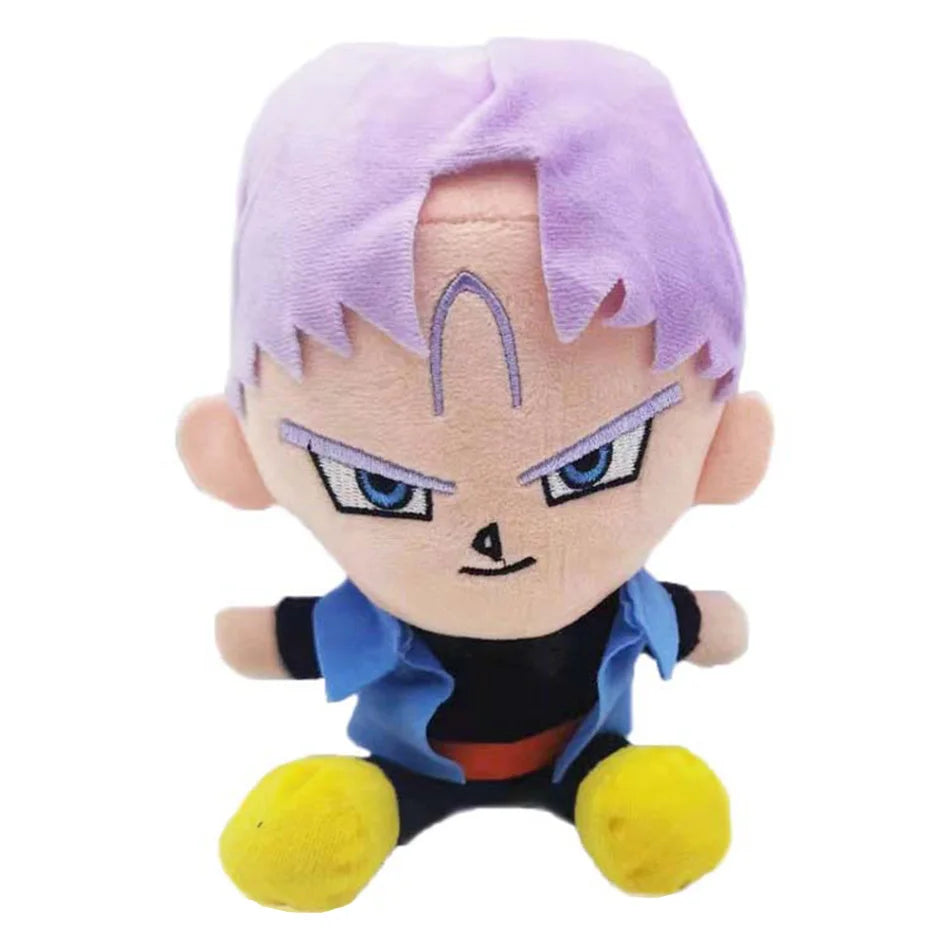 20cm Dragon Ball Japan Anime Plush Toys Super Saiyan Goku Vegeta Picollo Trunks Gohan Cartoon Figure Stuffed Dolls Child Gifts