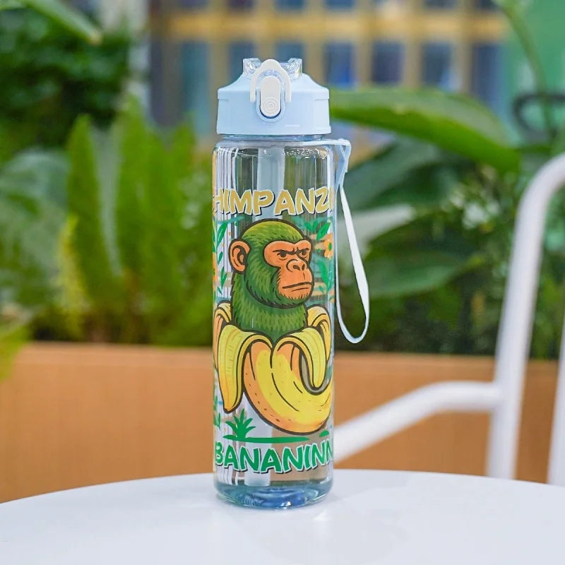 750ML Italian Brainrot Water Bottle Outdoor Drinking Cartoon Sports Cups Tung Tung Tung Sahur Tralalero Tralala Christmas Gifts