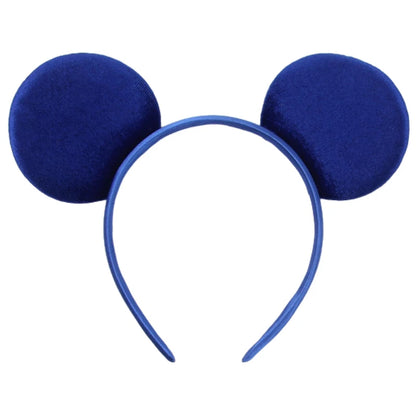 New Trendy Mouse Ears Headband 3.3"Velvet For Girls Soft Bow Hairband Halloween Festival Party Trip DIY Hair Accessories Gifts