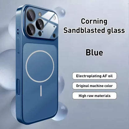 Luxury Original For Magsafe Matte Armor Case For iPhone 17 Air 16 15 14 13 Pro Max Funda Wireless Charging Hard Magnetic Cover