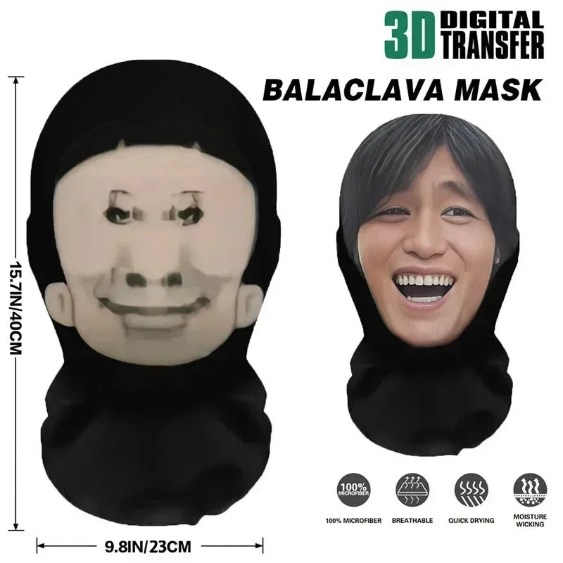 1/2/5PCs Funny 3D Elastic Realistic Celebrity Mask Visualized Masks Full Face Cosplay Balaclava Halloween Party Props Headcovers