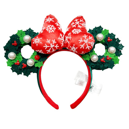 New Halloween Mickey Minnie Mouse Ears Headband Holiday Party Cosplay Hairband EARS COSTUME Plush Adult/Kids Headband Gift