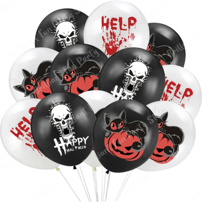 Halloween Balloons 12 Inch Black Orange White Pink Latex Balloon for Halloween Holiday Events Party Favors Supplies Decoration