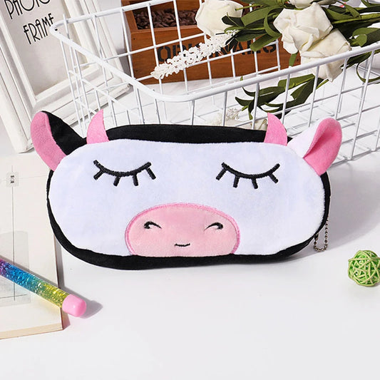 1 PCS 20CM Kawaii Cartoon Animals Plush Pouch Pencil Case Bag Key Chain Coin Purse Wallet Case Pouch Bag School Supplies Gift