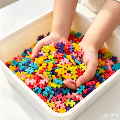 500/1000PCS Building Blocks  Pack City Classic Bricks Plus Plus  Bricks Block Plate Creative Toy