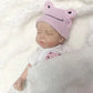 33cm Can Open Mouth Painted Solid Silicone LouLou Bebe Reborn Girl and Boy Washable Newborn Baby Dolls For Kid's Gift