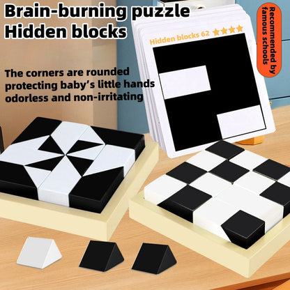 Educational Hidden Building Block Puzzle Toys Spatial Thinking Imagination Ability Training Parent-Child Interactive Game