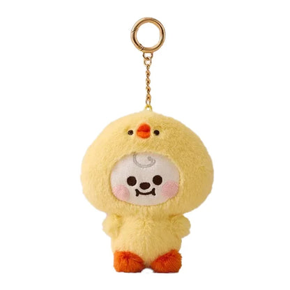BT21 Koya Shooky Chimmy Cooky mang tata cute and creative kawaii plush keychains and bag charms, adorable doll gifts wholesale