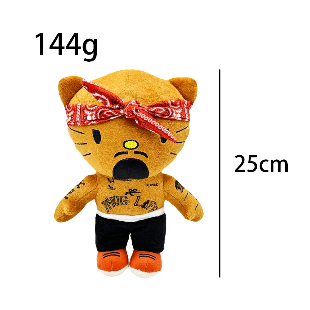 Multiple Styles Cute Cat Eminem XXXTentacion Frank Ocean Plush Toy Doll with Clothes Stuffed Soft Plush Toys Fans Collect Gift