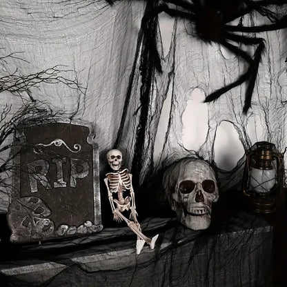 Halloween Creepy Gauze Cloth  Tattered Fabric Spooky Party Decor Haunted House Wall Window Table Door Drape Supply ﻿