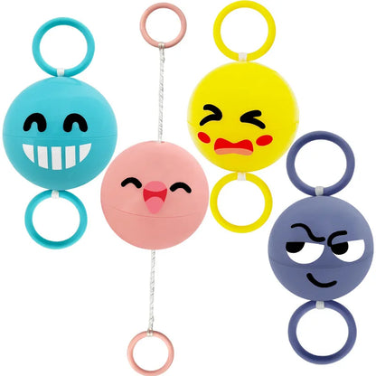 Rotating Flash Flying Ball Toy Rotating Cable Toy LED Light Luminous Leisure Stress Relief Toy Gift Children's Reward 51mm