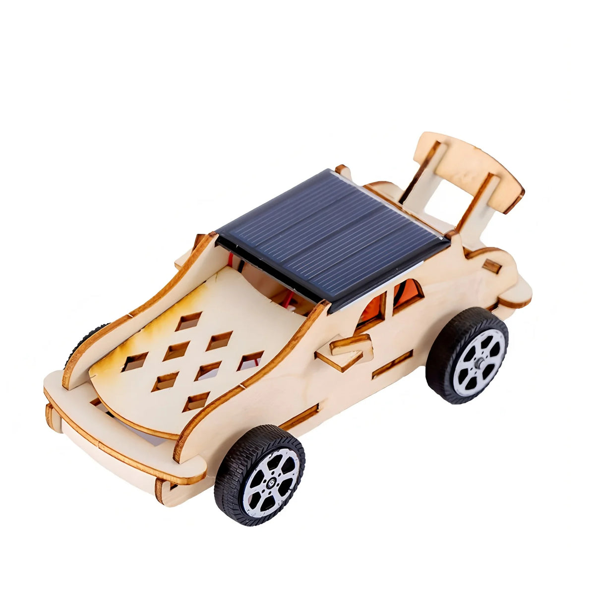Solar Car Lunar Exploration Vehicle Children's Diy Hand-Assembled Model Diy 3d Wooden Puzzle Science And Education Toys