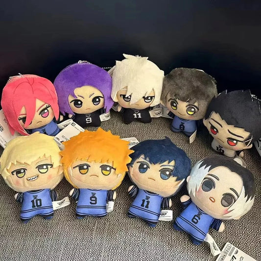 10cm Blue Lock Plush Toy Keychain Seishiro Nagi Isagi Yoichi Chigiri Bachira Meguru Charm Anime Peripheral Cute Stuffed Doll Bi