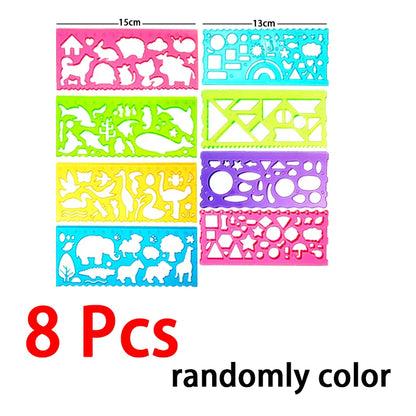 Geometry Spirograph Drawing Stencil Set Painting Template Ruler Art Craft Creative Children Kids Educational Toy Girls Boys Gift