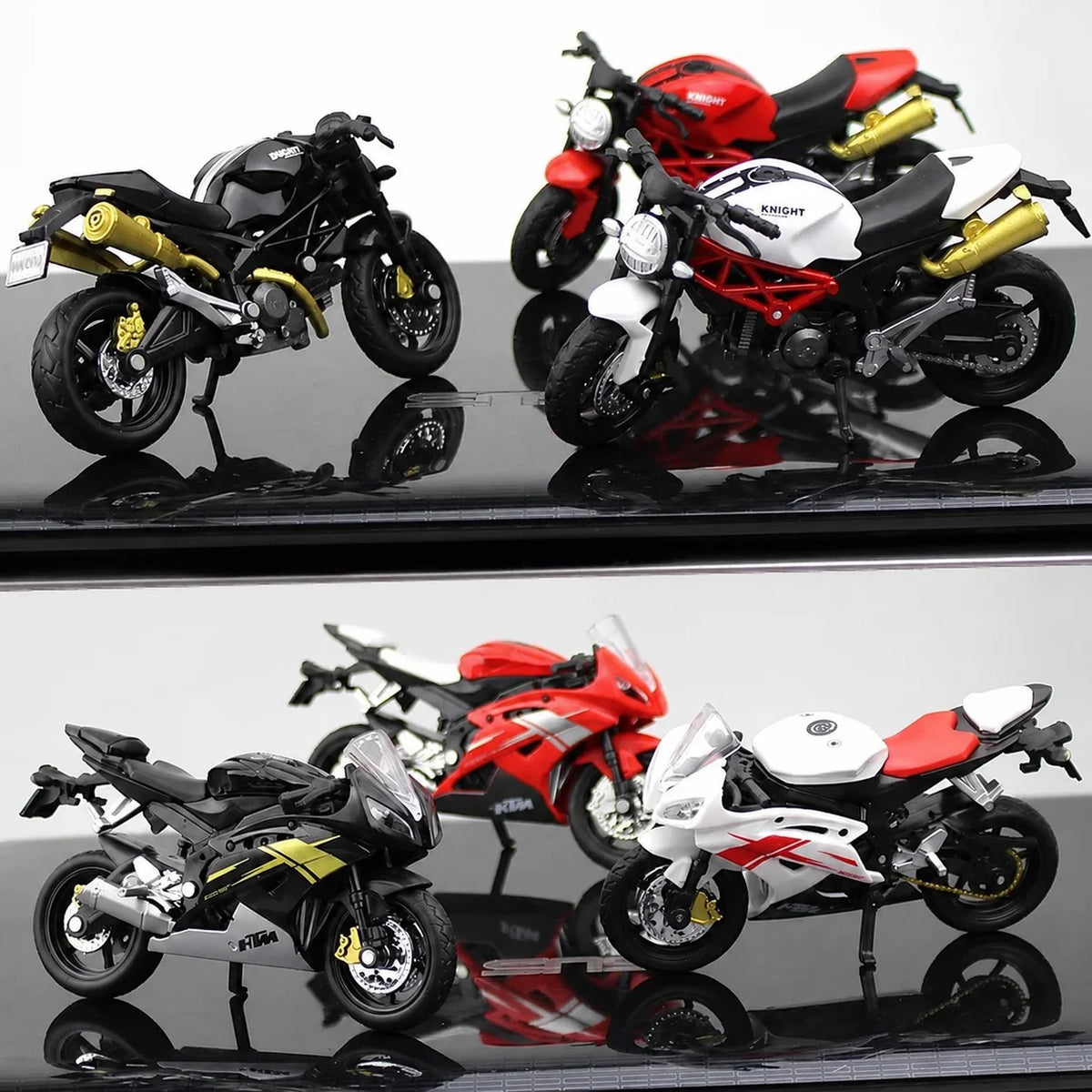 1:18 Ninja Diecast Motorcycle Model Workable Shock-Absorber Toy For Children Gifts Toy Decoration