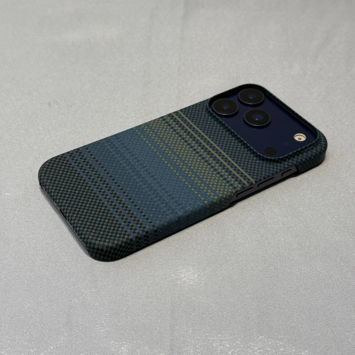 Sunset and Moonrise Woven Pattern Phone Case for iPhone 17 Pro Max/16 Pro Max, Compatible with Apple 17P/16P/15P Magnetic Creative Stand Protective Cover, Unisex Niche Design, Supports Wireless Charging, Shiny Phone Case