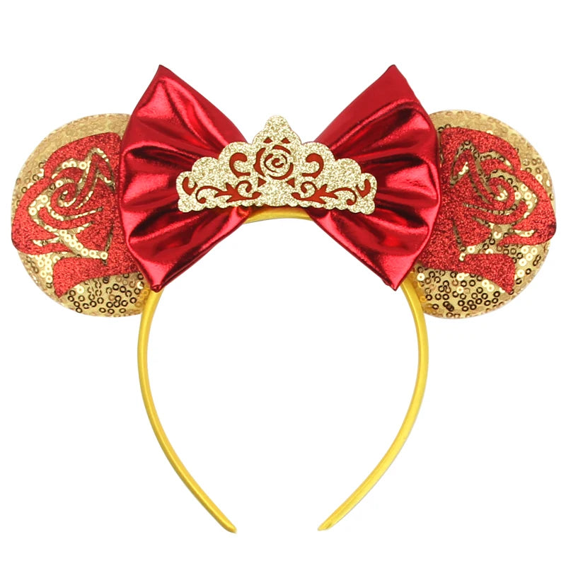 2023 Mouse Ears Headband For Kids Adult Halloween Spider Sequins Bow Hairband Festival Party Cospaly DIY Hair Accessories