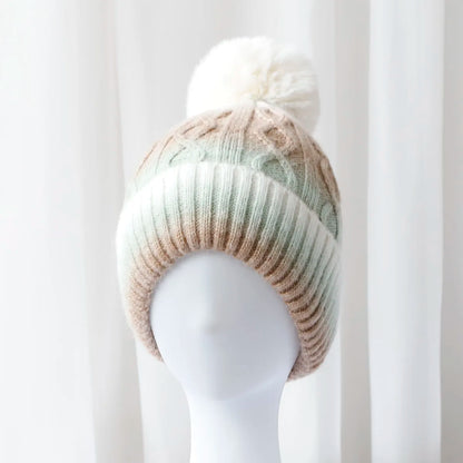 2024 tie dyed fun Ball stripe Wool hats Men's hat Knitted Women Badminton cap y2k skiing cap Halloween Hat Winter Hat Wholesale