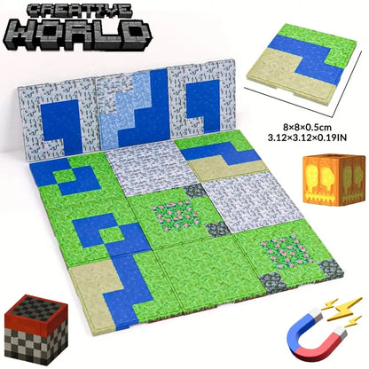 Magnetic Base Plate Variety Baseplates Match Mine World Magnetic Building Blocks Toys for Boys Girls DIY Children 2026 Gift Toy