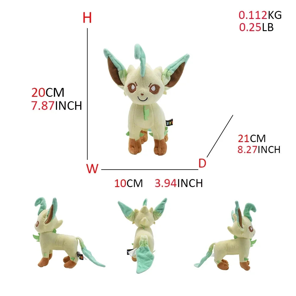 Leafeon Vaporeon Glaceon Sylveon Espeon Umbreon Vaporeon Sylveon Plush Toy Stuffed Animal Collectible Soft Plushies Cartoon Doll