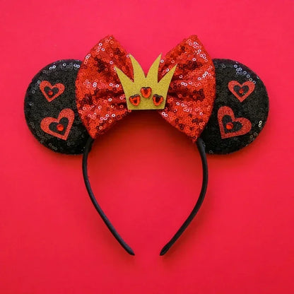 Disney Halloween Ear Headbands For Adults Kids Cosplay Bat Skeleton Maleficent Hairband Girls Ghost Women Party Hair Accessories