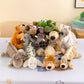 Cartoon Animal Elephant Lion Plush Pen Case For Kid School Season Large Capacity Supplies Stationery Storage Bag For Kid Gift