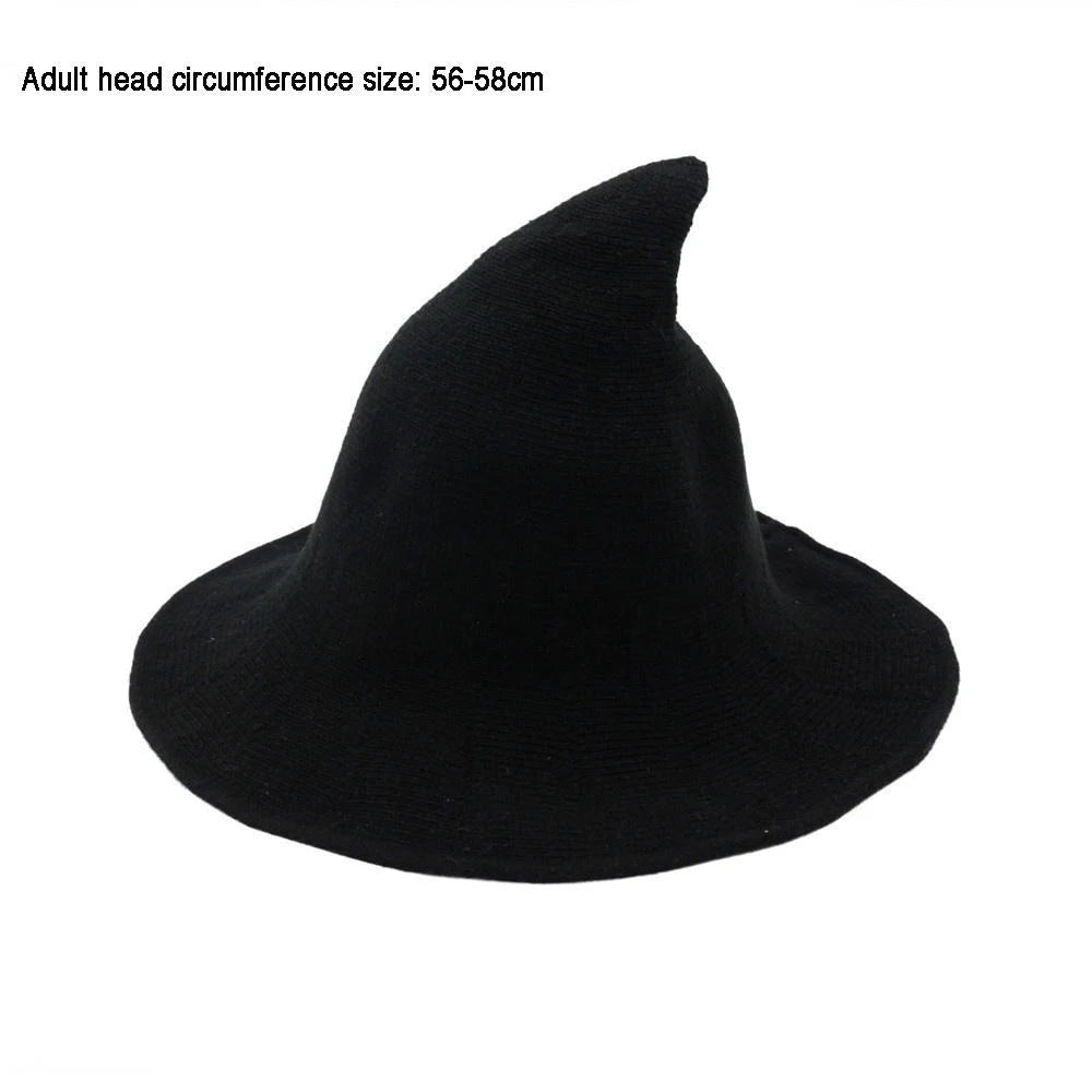 New Modern Knit Wool Wizard Hat Cap For Halloween Party Costume Halloween Witch Hat Festival Party Hat Halloween Party Hat 2023