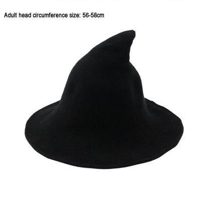 New Modern Knit Wool Wizard Hat Cap For Halloween Party Costume Halloween Witch Hat Festival Party Hat Halloween Party Hat 2023