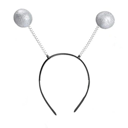 Alien Antenna Headband MartianHeadband Alien HeadBopper Halloween Alien Headband Metallic MartianAntenna Headband