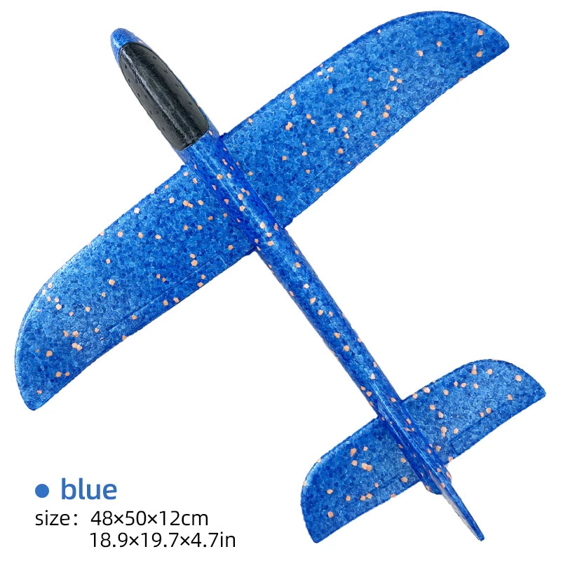 50/33CM Big Flash Glider Foam Plane Hand Throw Light Inertial LED AirPlane Outdoor Launch Fun of Kids Toys for Children Boy Gift