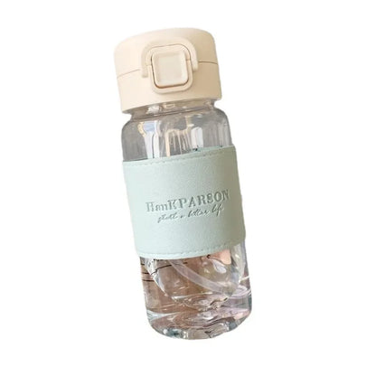 Hot 500ml Cute Water Bottle with Straw Portable Plastic Pop-Up Cover Water Cup for School Kids Leak-Proof Cute Drinking Bottle