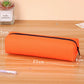 Solid Color Pencil Case Simple Pencil Bags For Student New Stationery School Supplies Kids Gift Zipper Big Cosmetic Bag