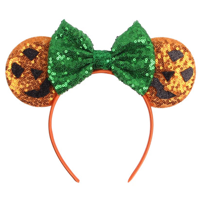 2026 Latest Halloween Cobweb Ears Headband Women Festival DIY Mouse Hairband Kids Party Villains Cosplay DIY Hair Accessories