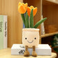 Lifelike Tulip Plant 33CM Plush Soft Plush Stuffed Toys Potted Flower Tulip Bookshelf