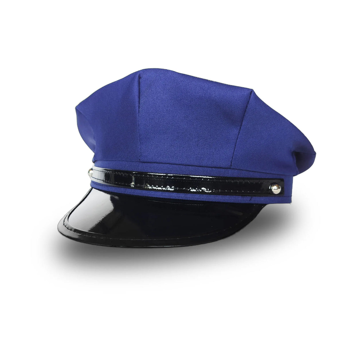 Adult Police Hat Octagonal Flat Top Hat Role Play Fun Props U.S. Police Hat Uniform Accessory Halloween Mardi Gras Party