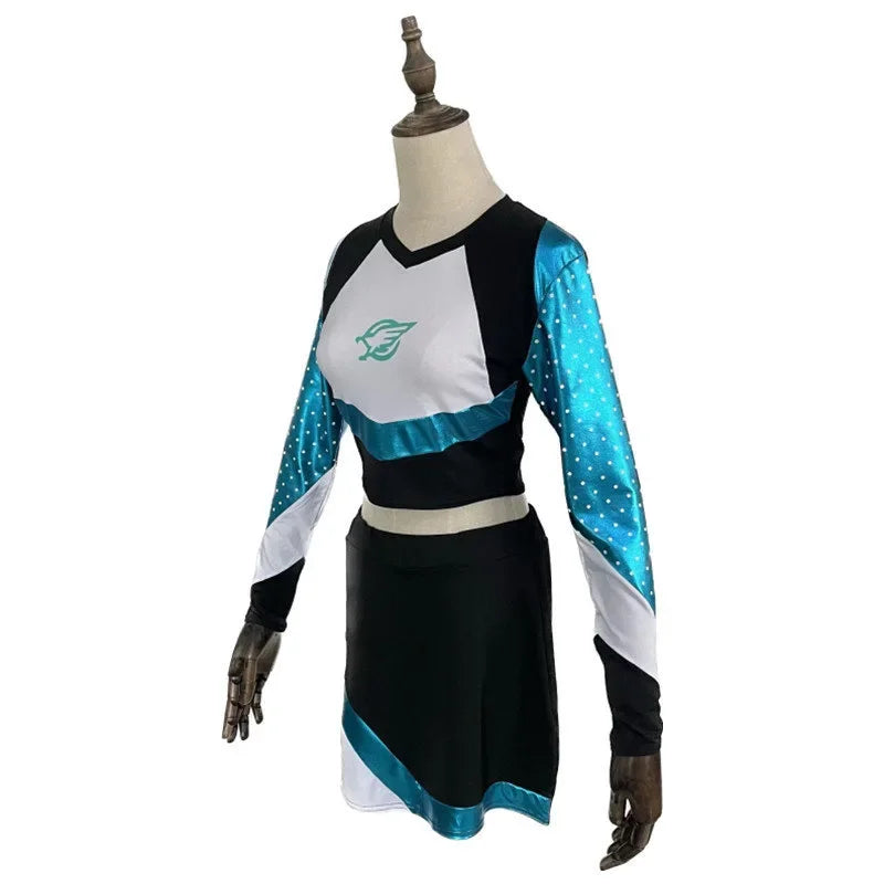 Maddy Euphoria Cheerleader Uniform Dress Maddy Perez Outfit Cosplay Costume School Girls Women Musical Sports Team Suit