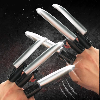 3pcs/6pcs Funny Anime Cosplay Wolf Claws Fingers Wear Retractable Plastic Claws Cool Folding Mechanical Fingers Antistress Toy