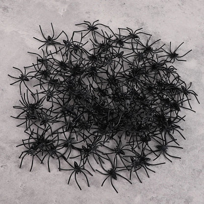 50-100Pcs Halloween Luminous Spiders Scary Trick Spider Indoor & Outdoor Haunted House Decorative Props Halloween Party Supplies