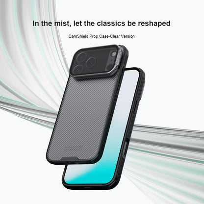 Nillkin for iPhone 18 17 Pro Max / 17 Pro Case CamShield Prop Camera Cover Transparent Stand Protection Back Cover Phone Case