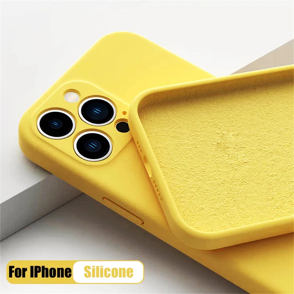 Plum Red Anti Drop Case For iPhone 16 11 12 13 14 15 Pro Max 12 Mini 7 8 X XS XR Cover Coque Funda Silicone Soft TPU Back Cover