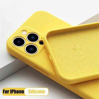 Plum Red Anti Drop Case For iPhone 16 11 12 13 14 15 Pro Max 12 Mini 7 8 X XS XR Cover Coque Funda Silicone Soft TPU Back Cover