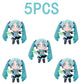 Cartoon 20cm Hatsune Miku Plush Doll Toy Anime sakura Miku snow Miku Character Kawaii Sitting posture Fufu Kids Christmas Gift