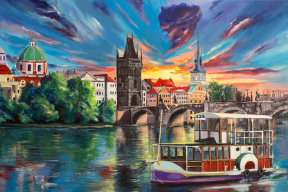 1 Box 500 Pieces 46*28cm Jigsaw Puzzles 500 Pieces Cardboard Picture Landscape Oil Painting Art Puzzles Family Games